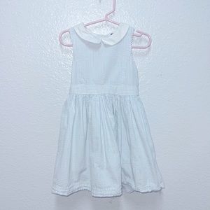 Polo by Ralph Lauren Baby Blue & White Toddler Dress